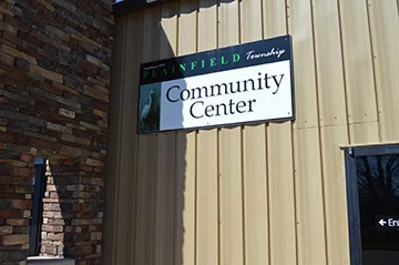 Plainfield Township Community Center Sign